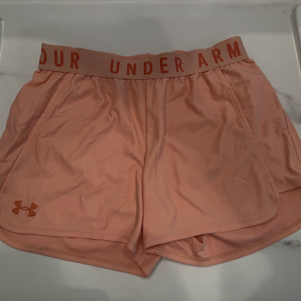Under Armour Women's Peach Athletic Shorts